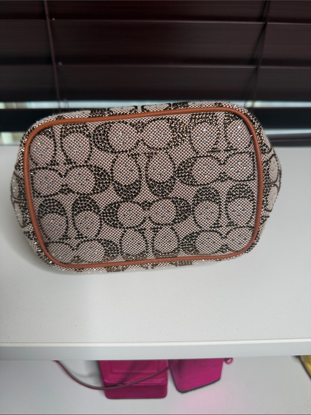COACH Crystal Kisslock Top-Handle Bag -
B4/Burnished Amber - BNWT - Picture 3 of 11
